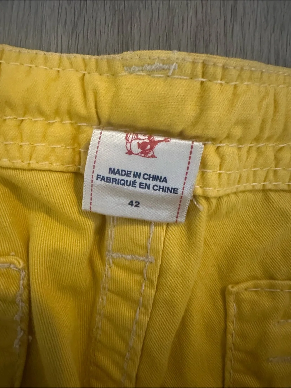 Yellow Men’s Cargo Shorts True Religion- 42